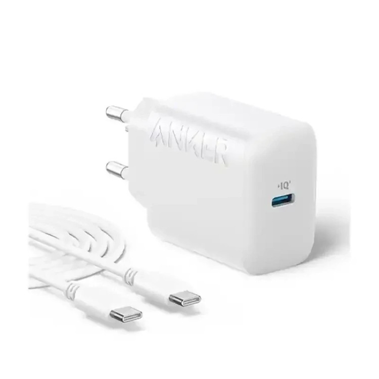 شارژر دیواری انکر مدل Anker B2347 با توان خروجی 20 وات به همراه کابل Type-C