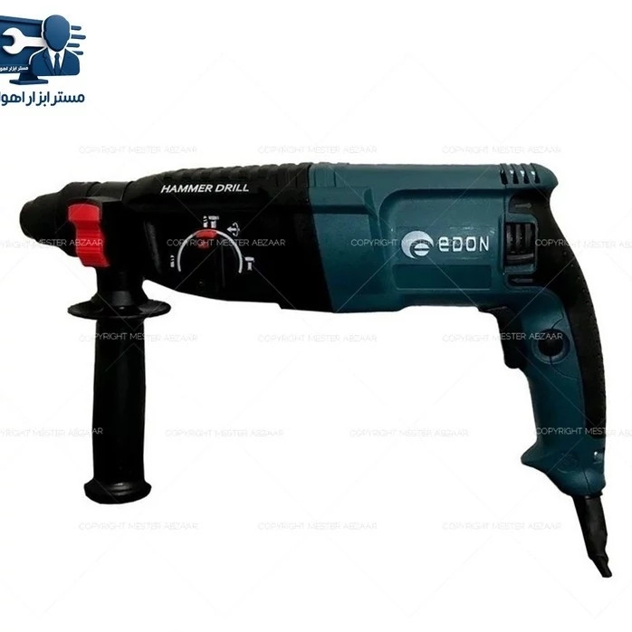 دریل تخریب بتن کن سه کاره ادون سه کیلویی آبی با کیف و رابط مدل EDON GBH-26