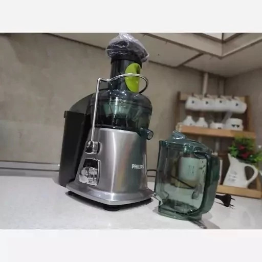 آبمیوه گیری تک کاره فیلیپس موتور سنگین 3000 وات 2 سرعته گلویی استیل بدنه استیل تفاله جدا با کیفیت
