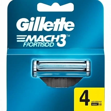 تیغ یدک ژیلت مدل Mach 3 Turbo بسته 4 عددی