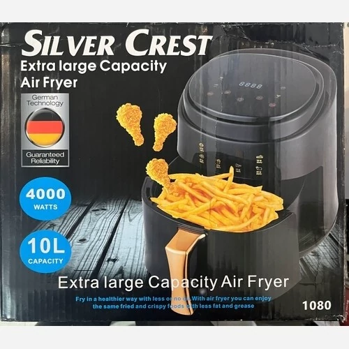 سرخ کن  هواپز ایر فرایر بدون روغن 10 لیتری تک المنت بزرگ سیلورکرست هوا پز Silver Cres