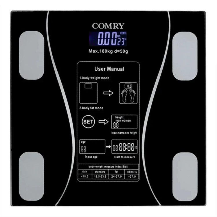 ترازو دیجیتال کمری مدل COMRY 01 ظرفیت ۱۸۰ کیلوگرم
