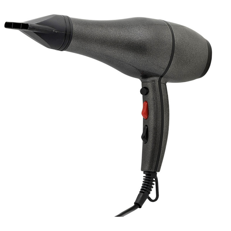 سشوار خانگی مدل RC-2024 با موتور AC، توان 9000 وات، تنظیم دما و سرعت در دو حالت، سری صافکننده، همراه با متمرکزکننده باریک، وزن 650 گرم