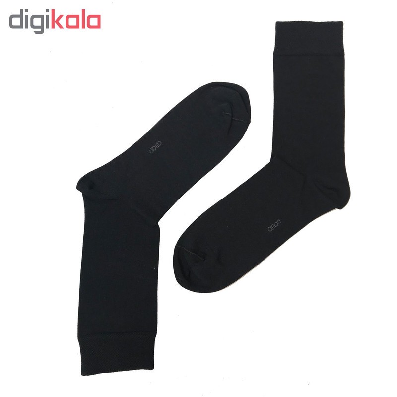 جوراب مردانه آریان نخ باف کد 51217 بسته 6 عددی