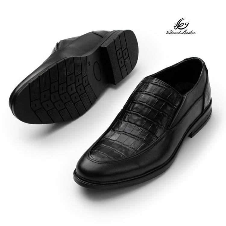 کفش رسمی مردانه چرم عطارد مدل چرم طبیعی کد SH360