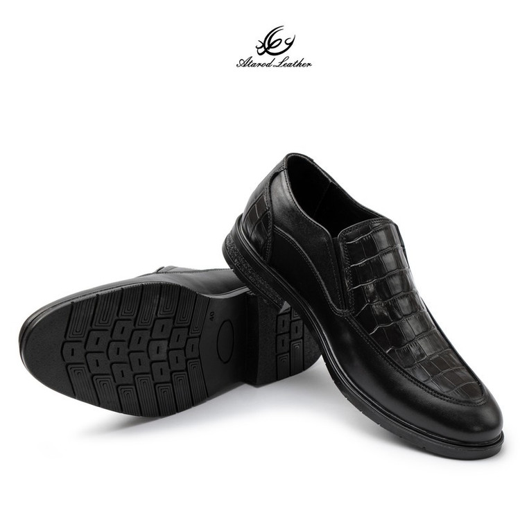 کفش رسمی مردانه چرم عطارد مدل چرم طبیعی کد SH360