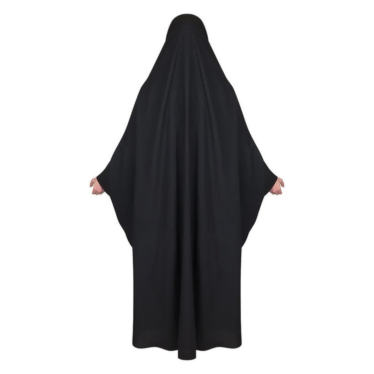 چادر دانشجویی مدل زینا زیپ دار