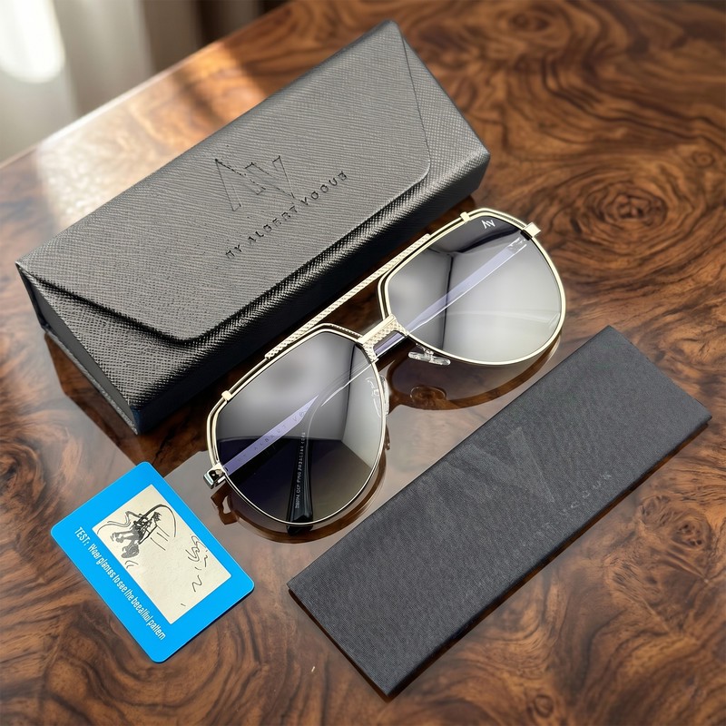 عینک آفتابی خلبانی (Aviator) مردانه آلبرت وگ مدل JS8554C05-P266