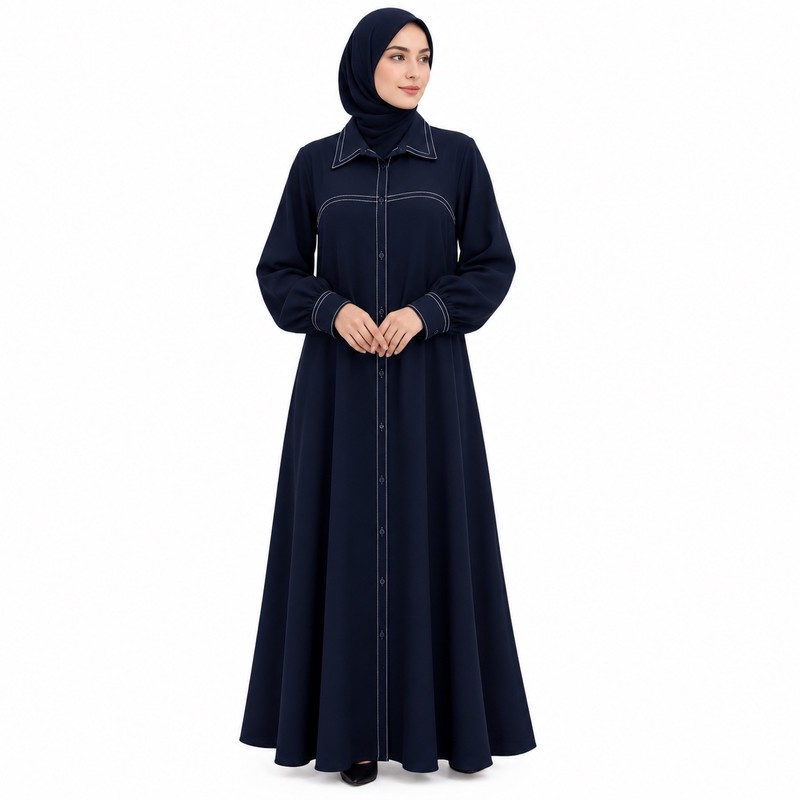 مانتو عبایی زنانه مدل اسپرت یقه دار