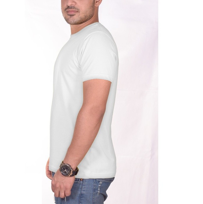 تی شرت مردانه سیمپل مدل sw3-White