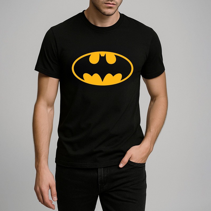 تی شرت مردانه نخی فلوریزا طرح بتمن کد batman001M تیشرت
