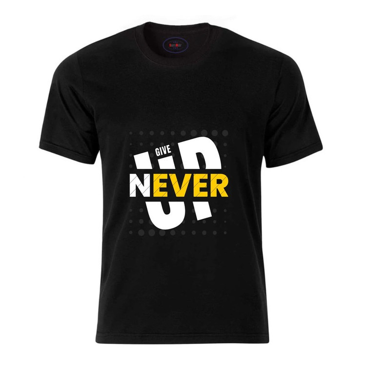 تی شرت آستین کوتاه مردانه هورا مهر مدل HM-TB-NEVER