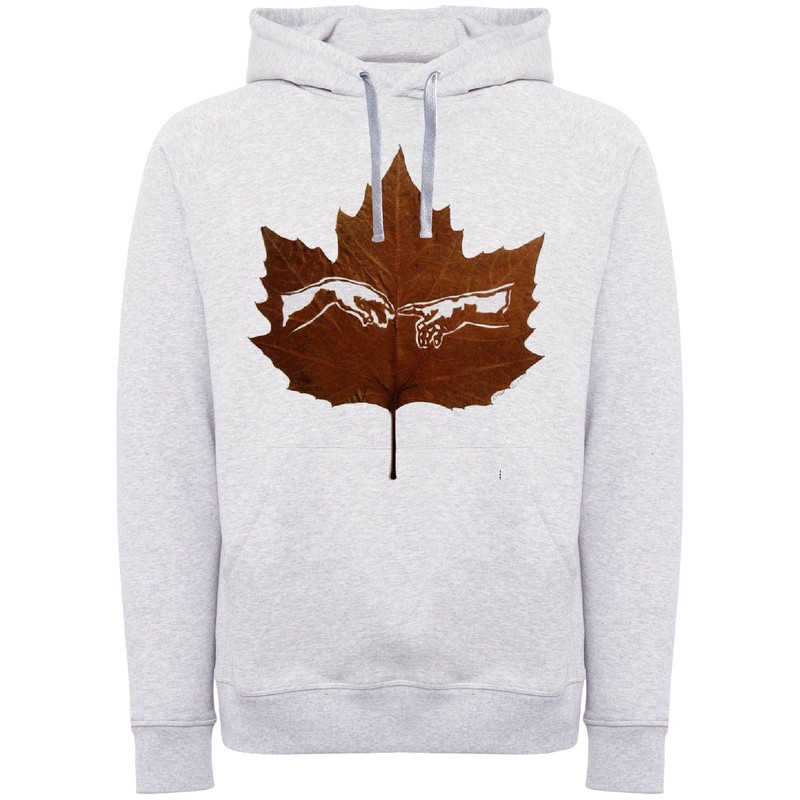 هودی مردانه مدل برگ دست W744