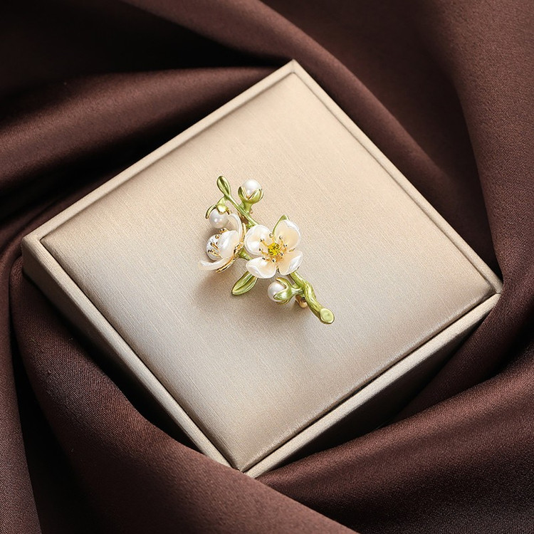 گل سینه زنانه مدل گل ارکیده کد 00914