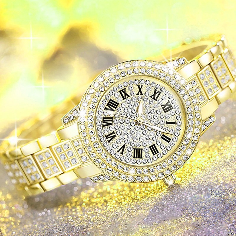 ساعت مچی عقربه ای زنانه مدل الماس لوکس کد TAL01