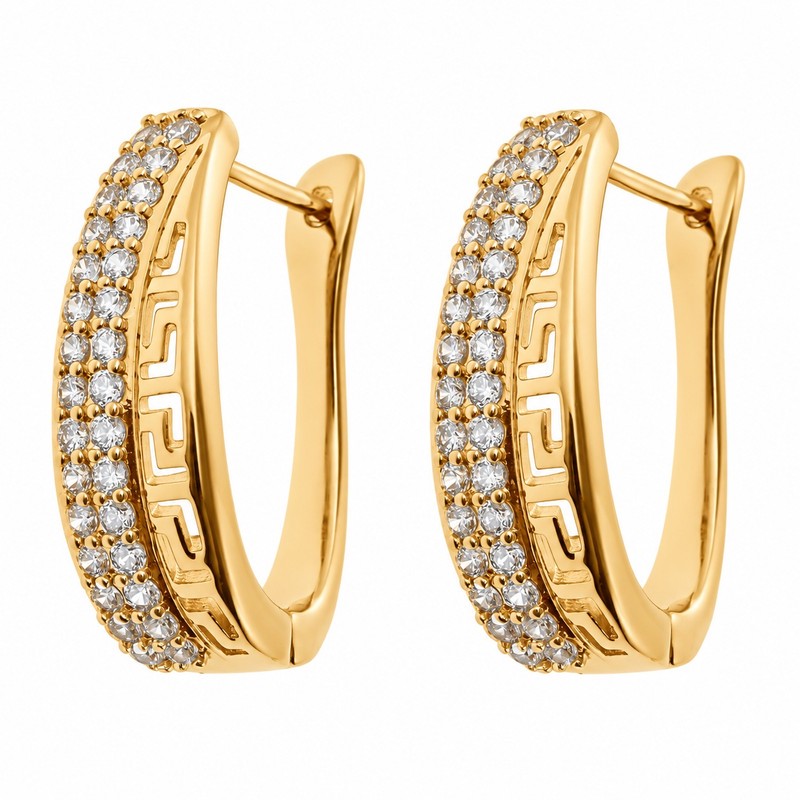 گوشواره حلقه ای زنانه ژوپینگ مدل 7070