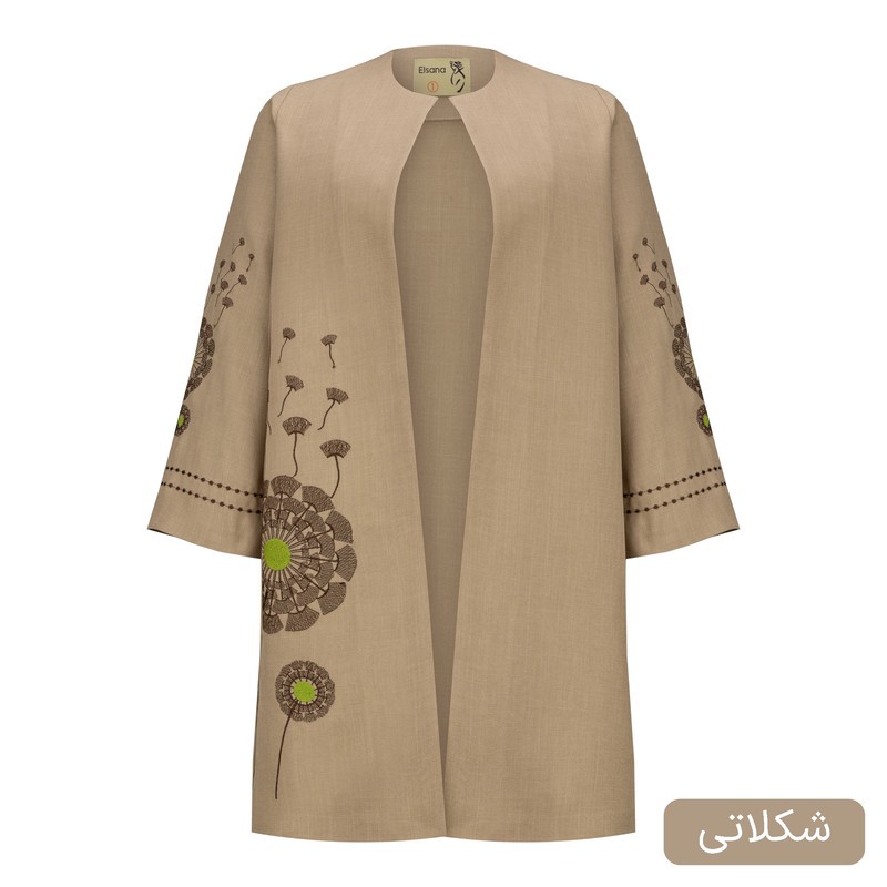 مانتو زیر زانو زنانه السانا مدل پریسان کد 2503