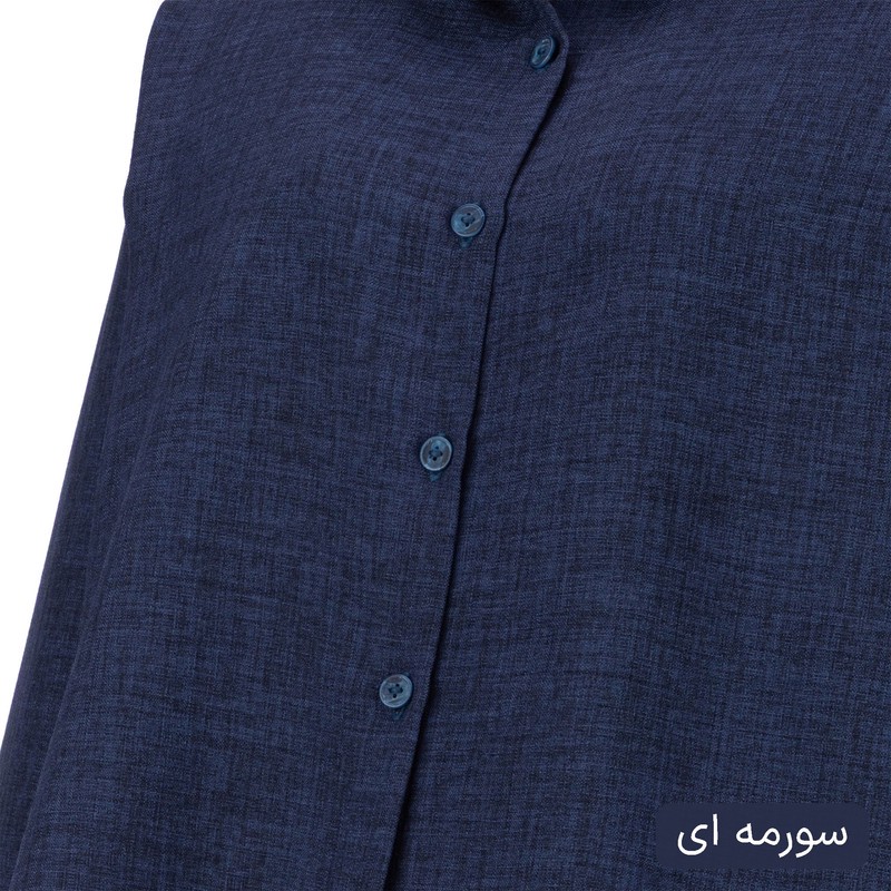 کراپ شومیز آستین بلند یقه برگردان زنانه السانا مدل سابرینا کد 2573