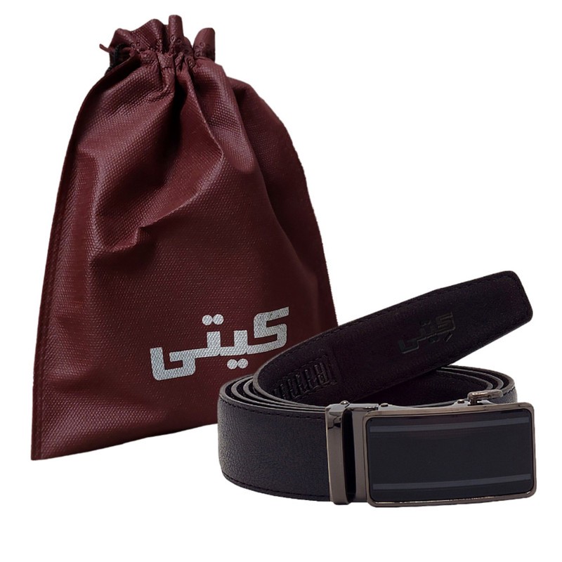 کمربند مردانه کیتی مدل چرم ریلی کد PRO760IN300