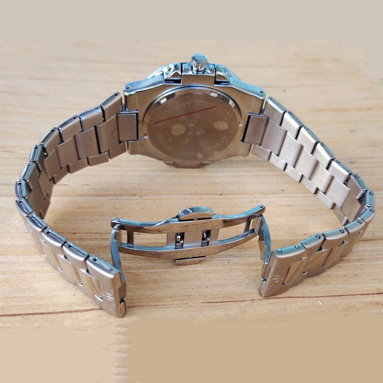 ساعت مچی عقربه ای مردانه مدل ناتیلوس بندفلزی کد Patek Philippe NAUTILUS P8168B