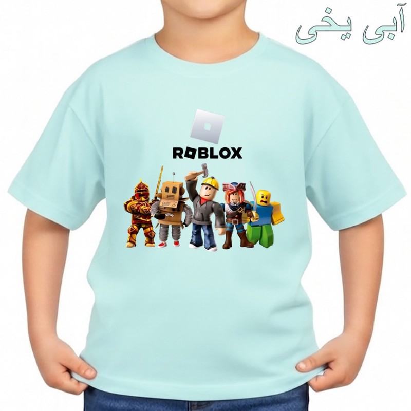 تی شرت آستین کوتاه بچگانه مدل روبلاکس کد p1