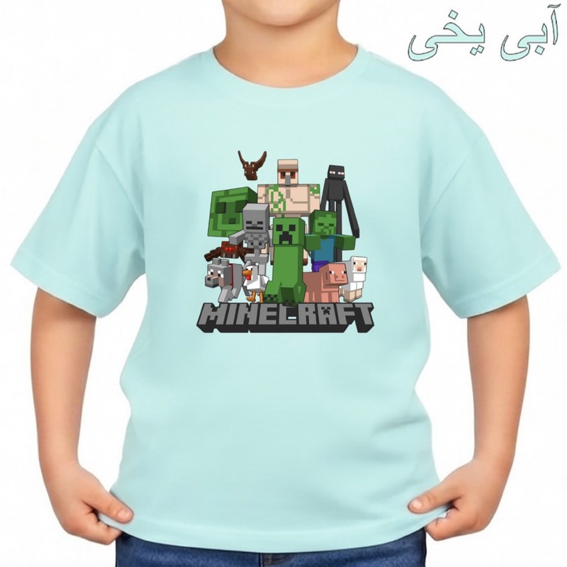 تی شرت آستین کوتاه بچگانه مدل ماینکرفت کد 05