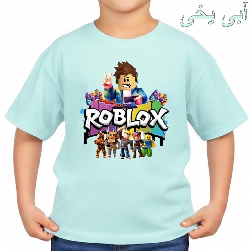 تی شرت آستین کوتاه بچگانه مدل روبلاکس کد p5