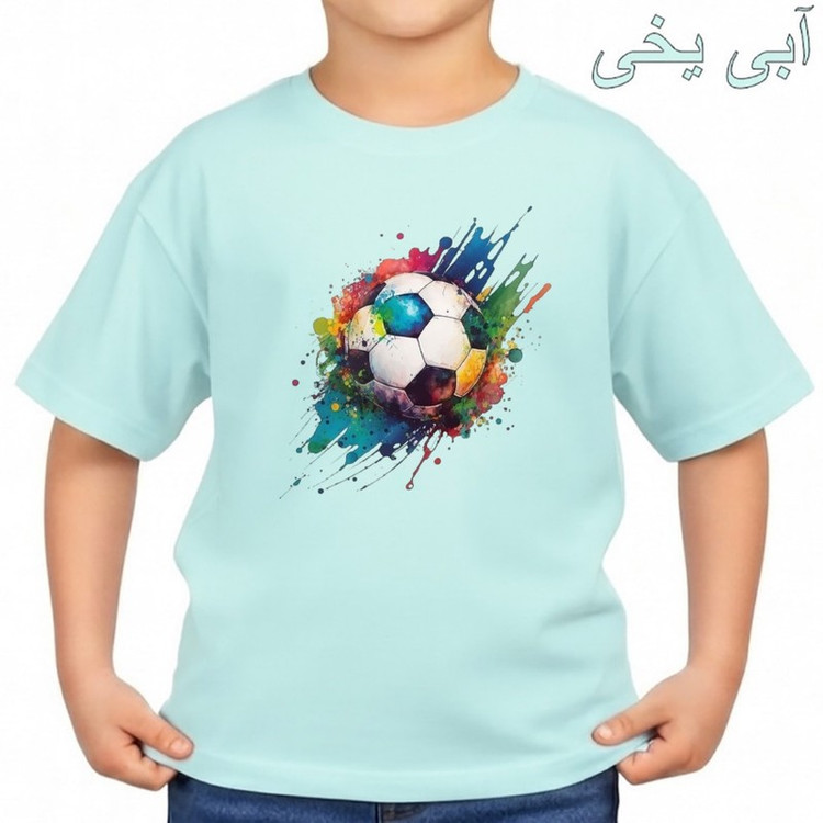 تی شرت آستین کوتاه بچگانه مدل فوتبال کد v1
