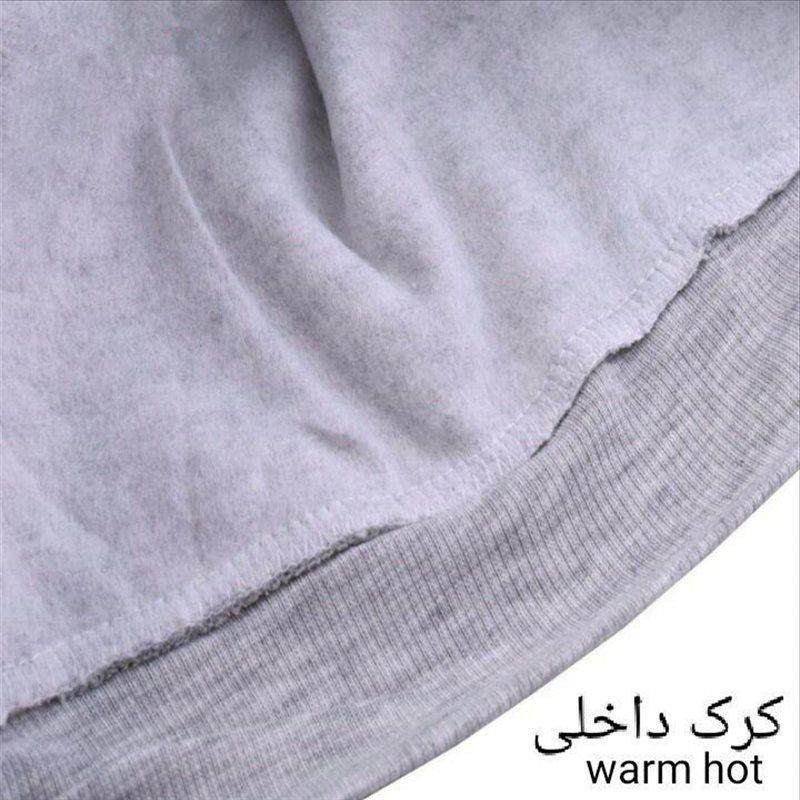 سویشرت مردانه آریا پارس مدل یقه گرد داخل کرکی کد 1-3