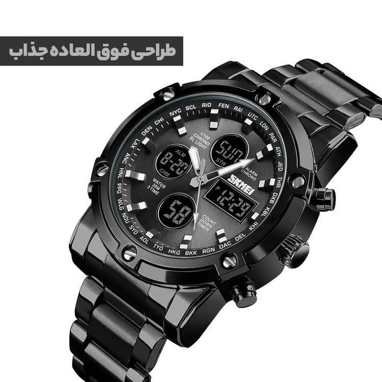 ساعت مچی دیجیتال اسکمی مدل S-1389 blc