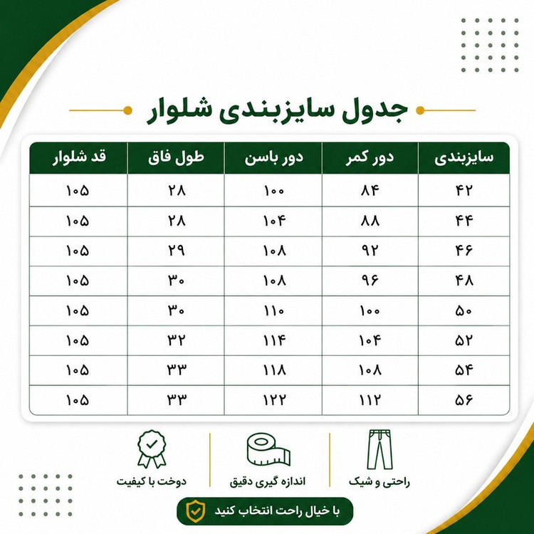 شلوار مردانه پارچه ای کلاسیک مدل Mogh2026