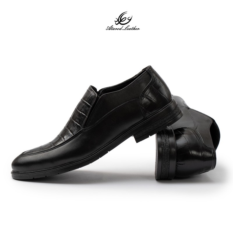 کفش رسمی مردانه چرم عطارد مدل چرم طبیعی کد SH360