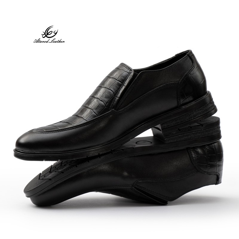 کفش رسمی مردانه چرم عطارد مدل چرم طبیعی کد SH360