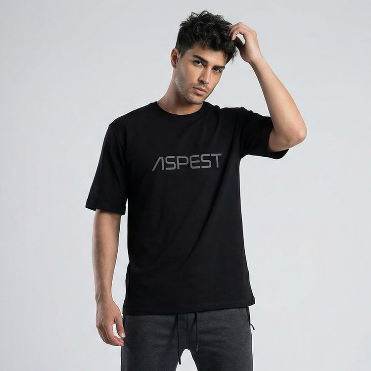 تیشرت آستین کوتاه مردانه اسپست مدل ASP-TBLK--D