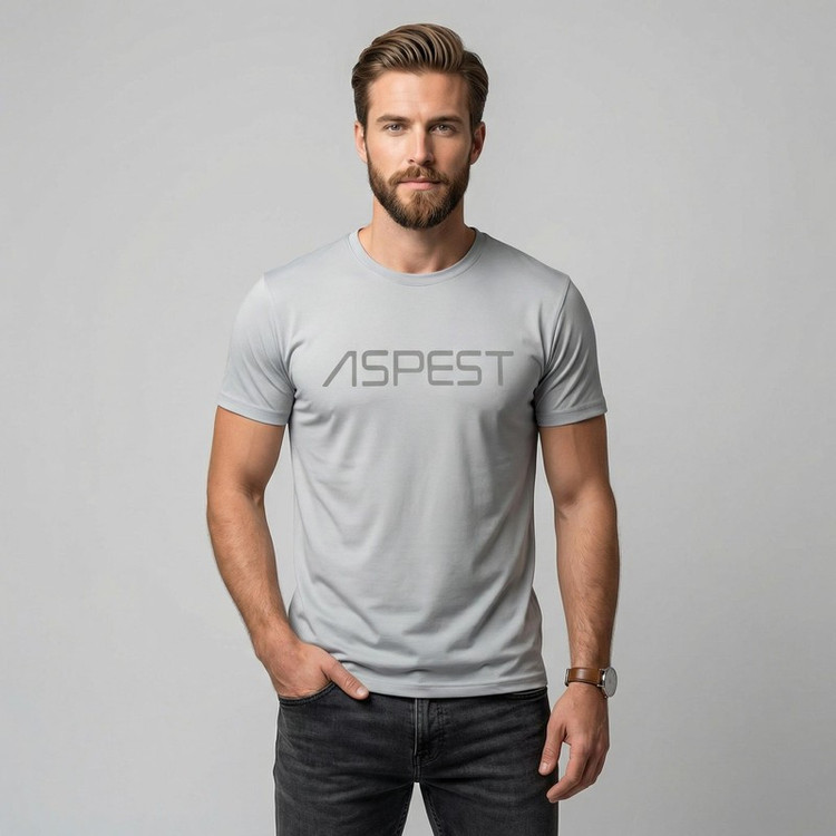 تیشرت آستین کوتاه مردانه اسپست مدل ASP-TBLK--D