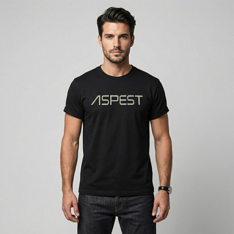 تیشرت آستین کوتاه مردانه اسپست مدل ASP-TBLK--D