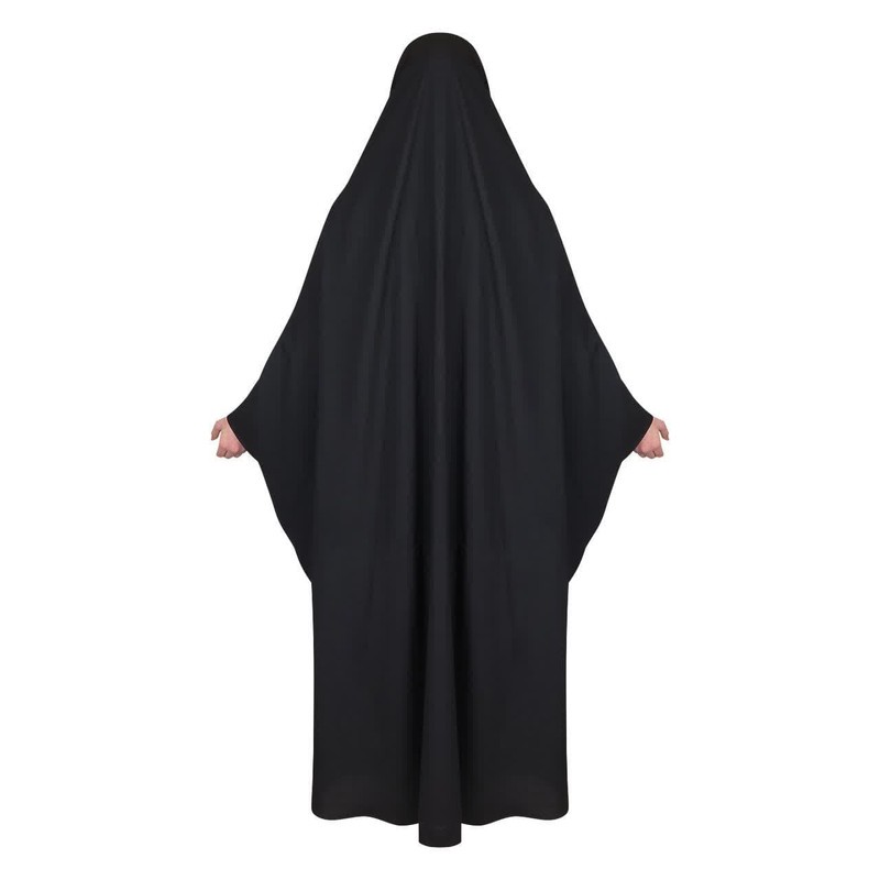 چادر دانشجویی مدل زینا زیپ دار