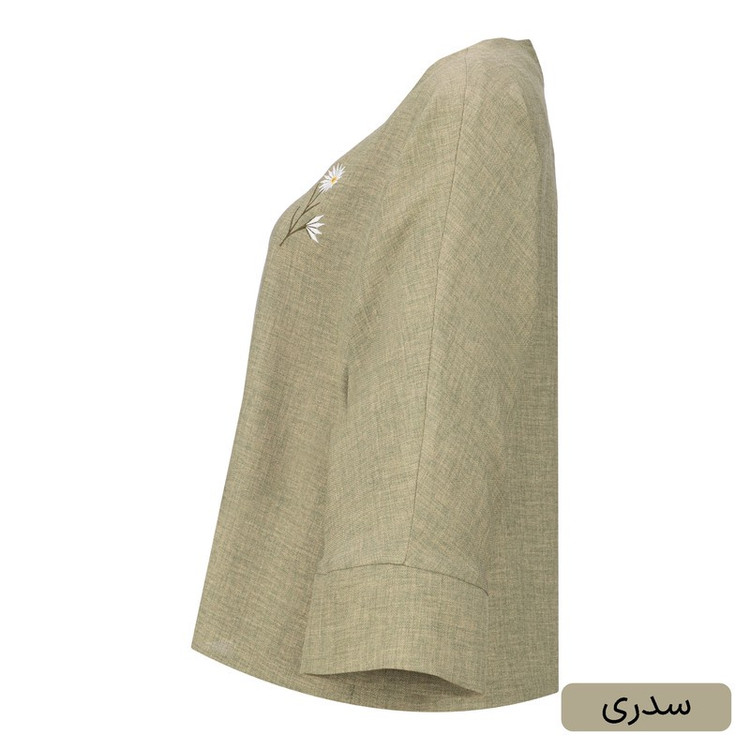 بلوز آستین بلند یقه هفت زنانه السانا مدل تانلی کد 2536
