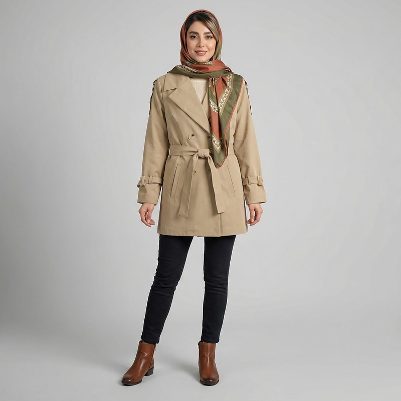 بارانی زنانه السانا مدل آرات کد 2390