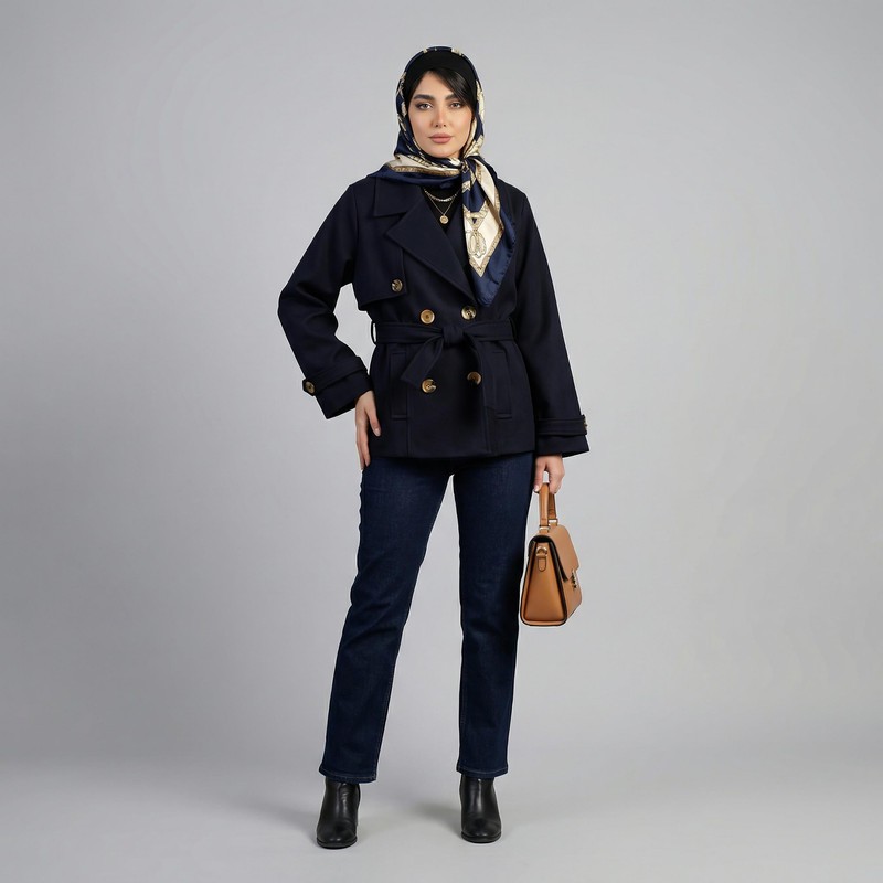 بارانی زنانه السانا مدل آژوان کد 2399