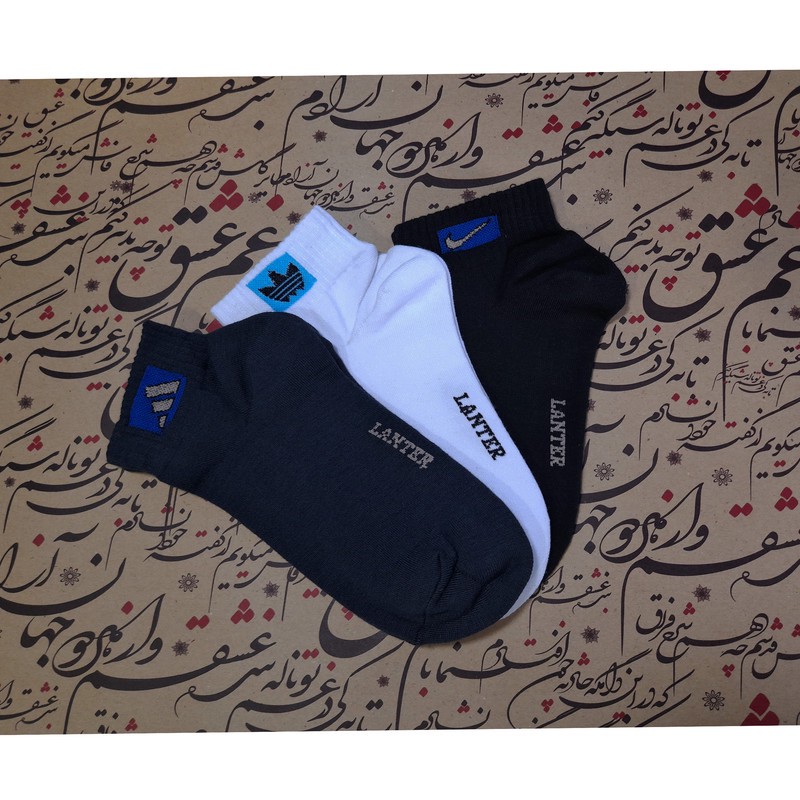 جوراب مردانه لنتر مدل مچی اسپرت کد MS-06 مجموعه 6 عددی