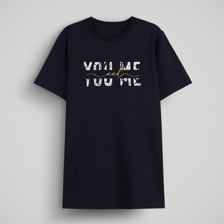 تی شرت مردانه آستین کوتاه دیلمانا مدل You And Me