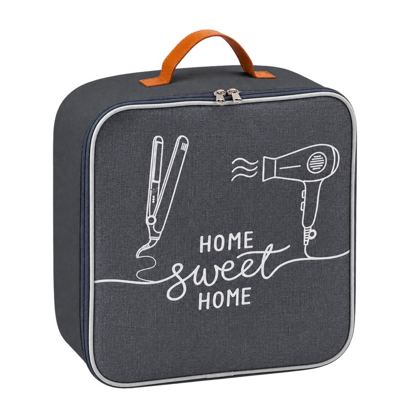 کیف لوازم آرایش زنانه طرح لینن مدل HOME SWEET HOME کد HDC1