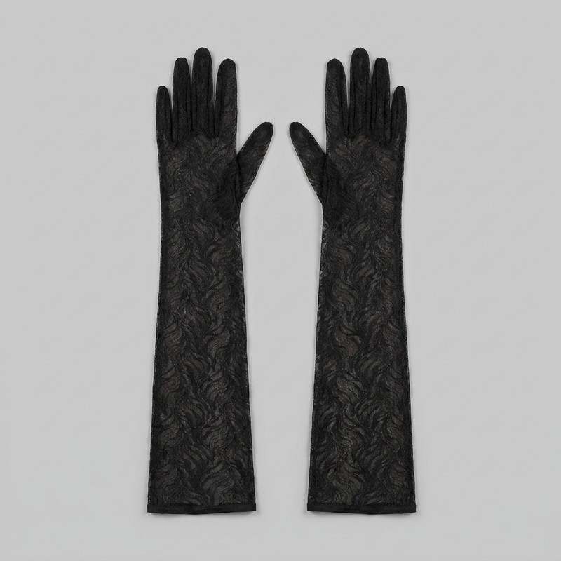 دستکش زنانه مدل توری ساق بلند