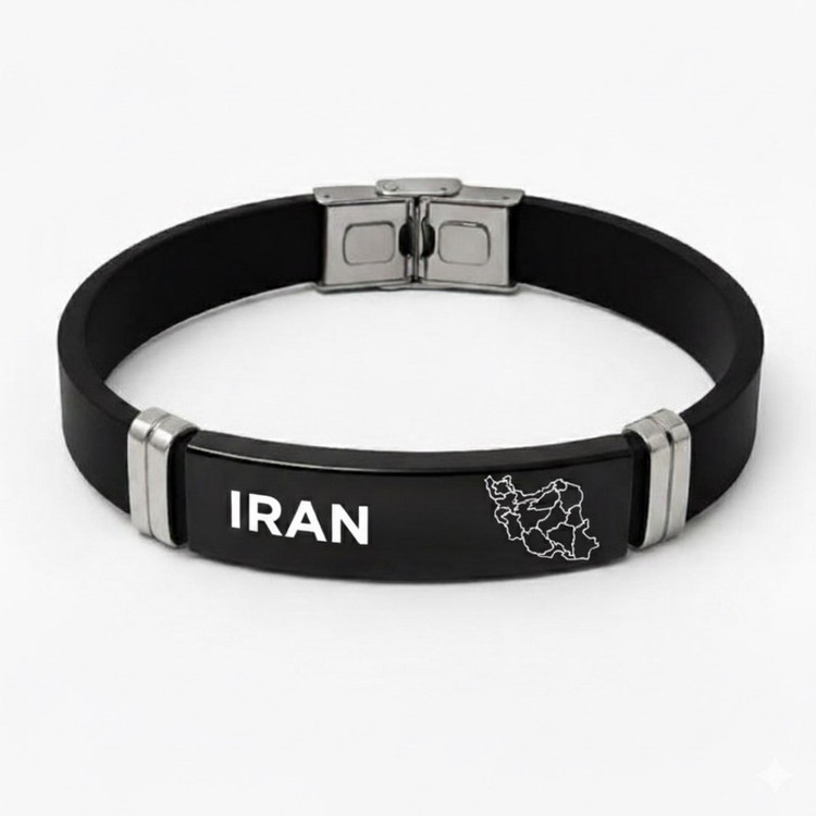 دستبند چرمی مدل نقشه ایران