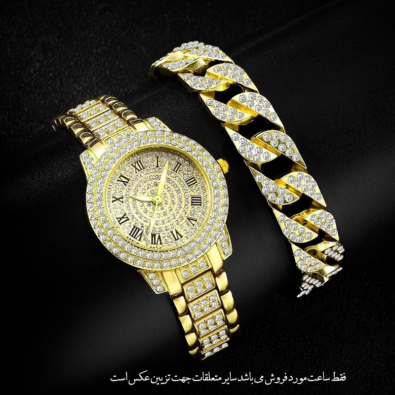 ساعت مچی عقربه ای زنانه مدل الماس لوکس کد TAL01