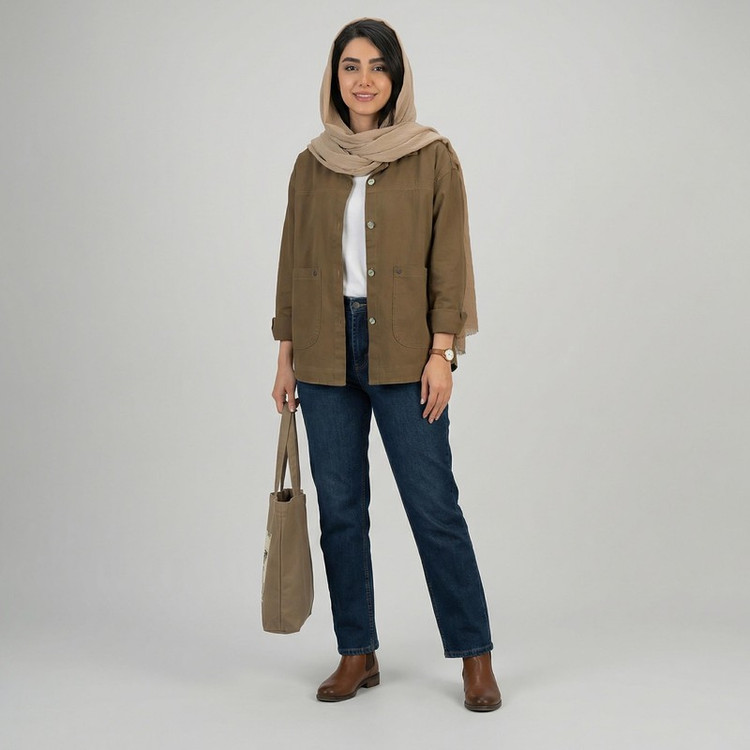 کراپ کت زنانه السانا مدل آیریک کد 2436