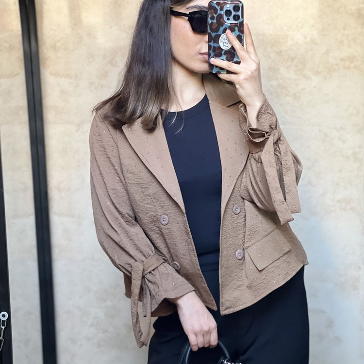 کت کراپ زنانه مدل عروسکی