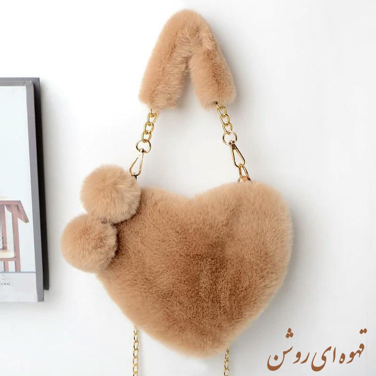 کیف رودوشی دخترانه مدل قلبی پولیشی
