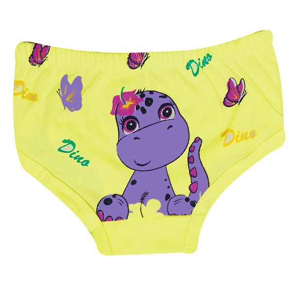 شورت اسلیپ دخترانه مدل دایناسور مجموعه 6 عددی